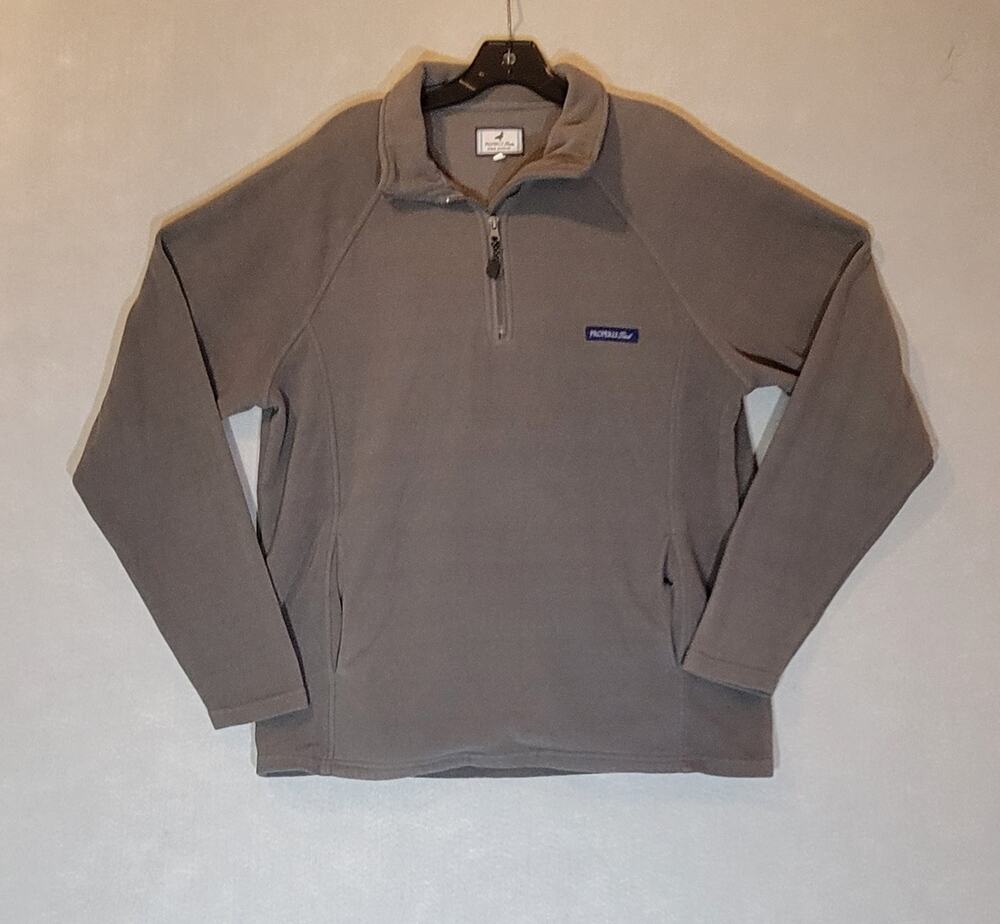 Properly Tied Blake Fleece 1/4 Zip Pullover Jacket Mens Large Southern Preppy